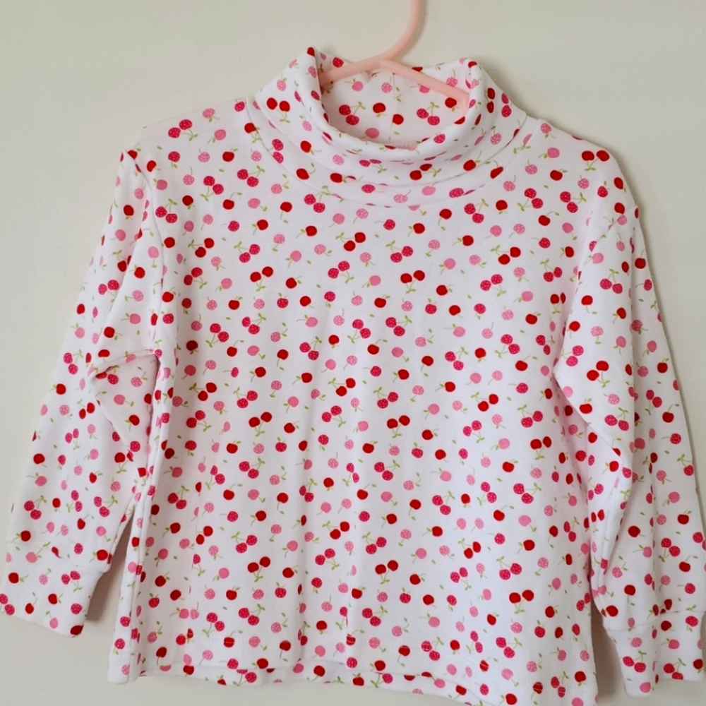 Little English Cherry Turtle Neck 3T